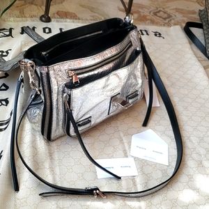 Proenza Shouler new with tags silver leather satchel bag